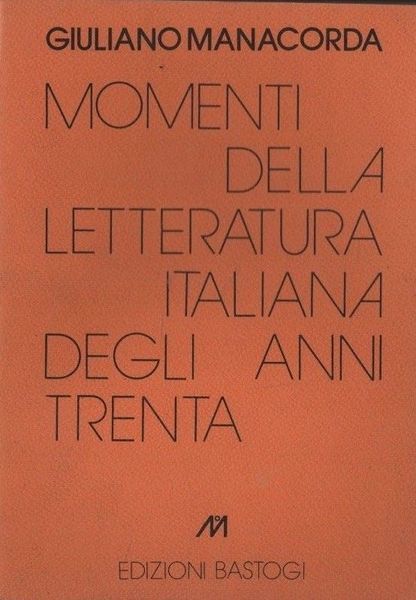 Letteratura italiana anni Trenta