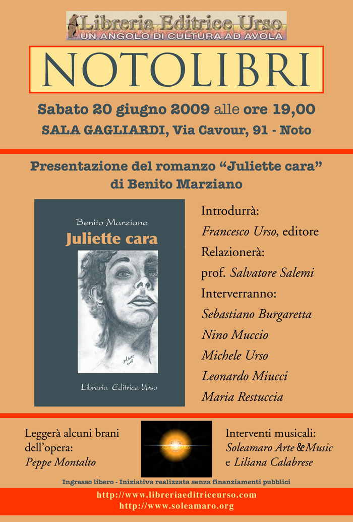 Locandina per incontro Marziano a Noto