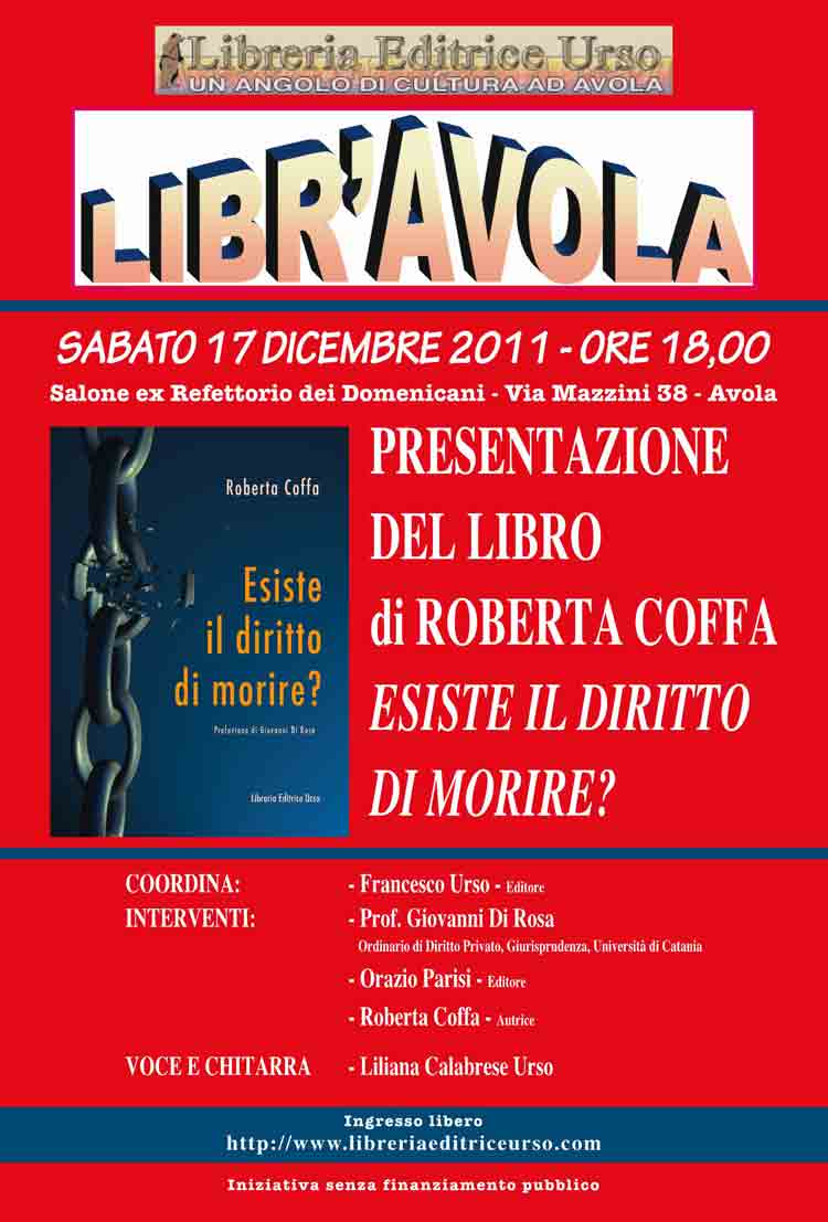 locandina presentazione libro Roberta Coffa